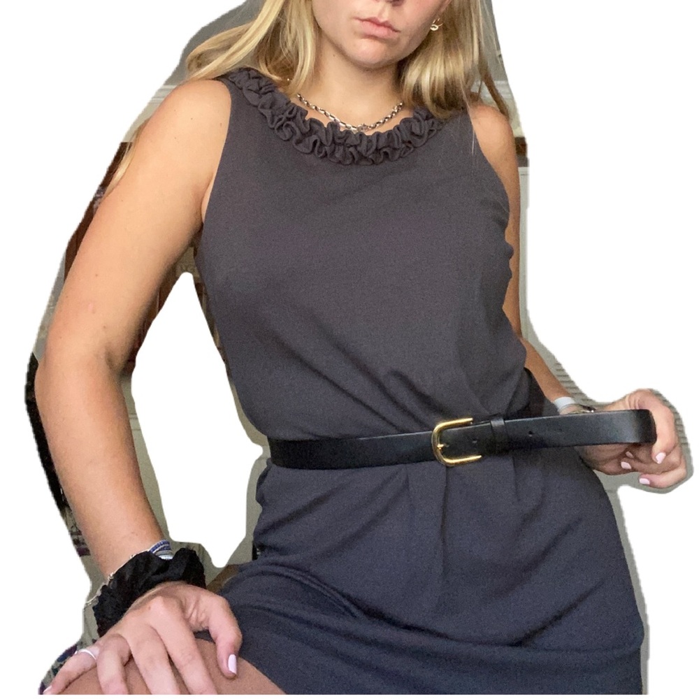 GREY FRILL DRESS FROM J.CREW